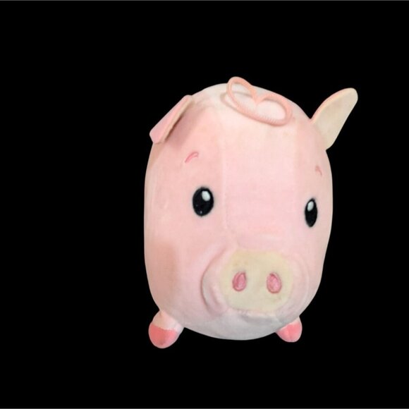 Fiesta Plush Pig Stuffed Animal 6" Pink Adorable Stitched Eyes Vernon CA Toy - Picture 4 of 7